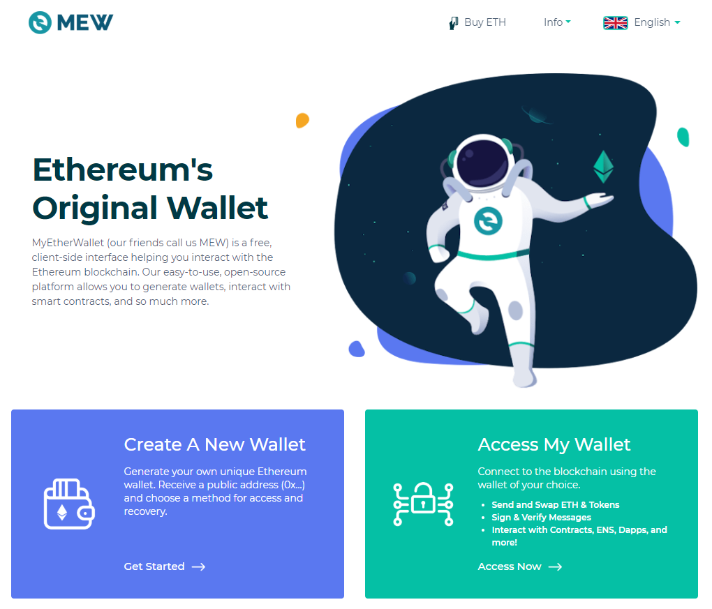 Image of MEW main page